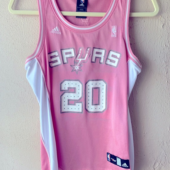 womens pink spurs jersey